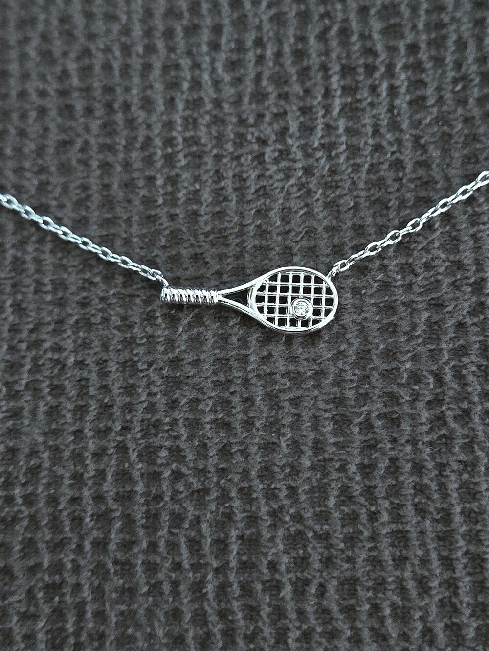 Seed & Sage Silver🤍 Tennis Racket and Ball🎾 Pendant Necklace - NIB